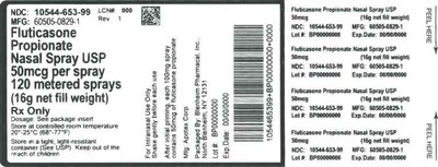 Label 50mcg (Label Fluticasone Propionate Nasal Spray Usp 50mcg Bpi(10544 653 99) Apotex(60505 0829 1) Rev1)